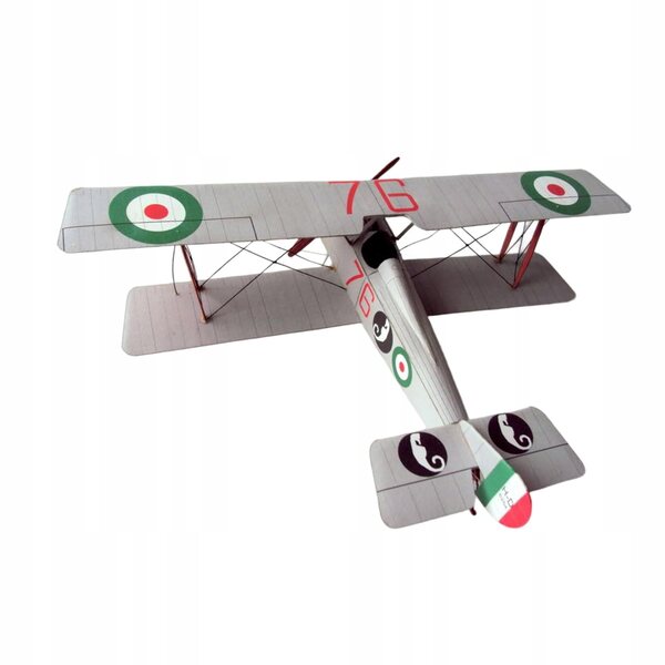 Dwupłatowiec Myśliwiec DIY Zabawka budowlana 3D Fighter Zestaw modeli papierowych Edukacyjny /33