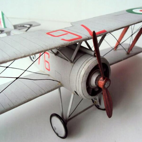 Dwupłatowiec Myśliwiec DIY Zabawka budowlana 3D Fighter Zestaw modeli papierowych Edukacyjny /33