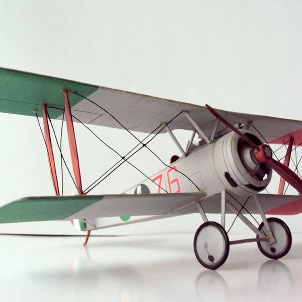Dwupłatowiec Myśliwiec DIY Zabawka budowlana 3D Fighter Zestaw modeli papierowych Edukacyjny /33