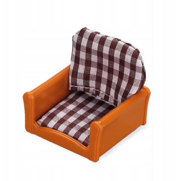 1:12 Miniatur-Set mit Klavier, Sofa und Holztischlampe für Barbie