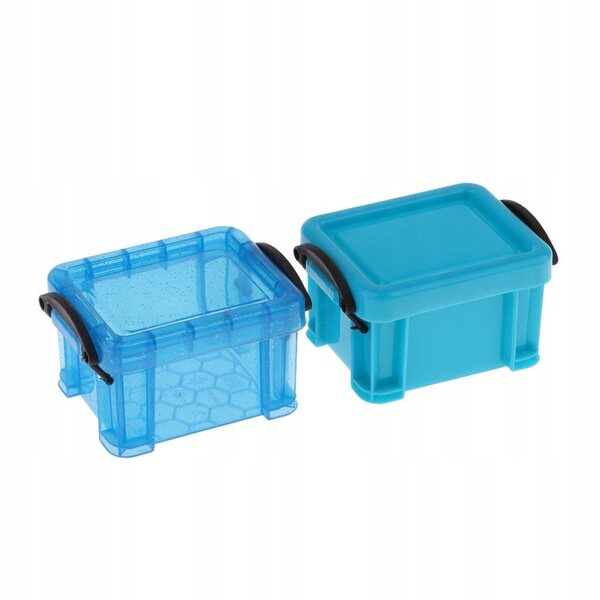 1/6 Puppenhaus-Zubehörkoffer mit Doppelschnallen – Candy Blue