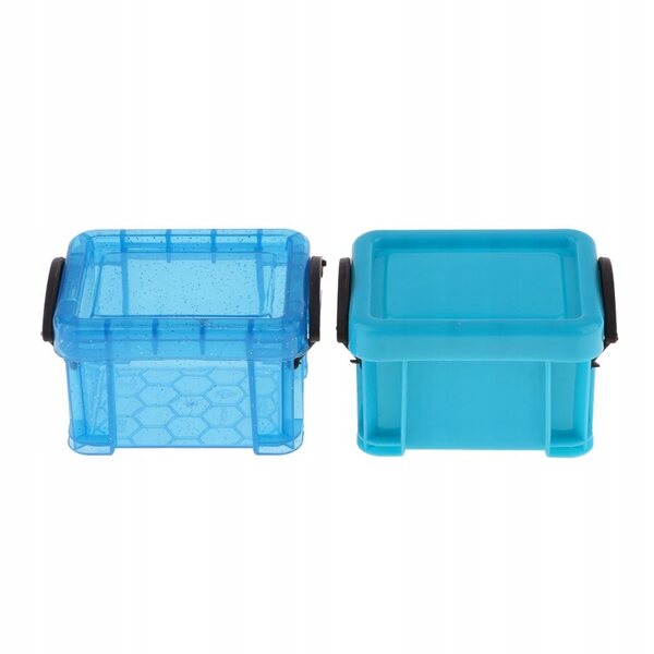 1/6 Puppenhaus-Zubehörkoffer mit Doppelschnallen – Candy Blue