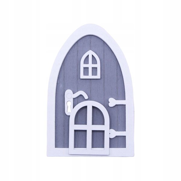 Casa delle bambole: Cancello decorativo in legno in miniatura 10x6,5 cm