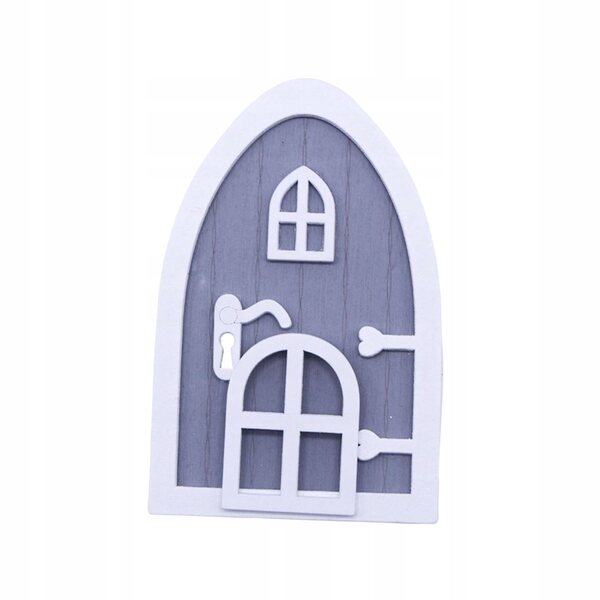 Casa delle bambole: Cancello decorativo in legno in miniatura 10x6,5 cm