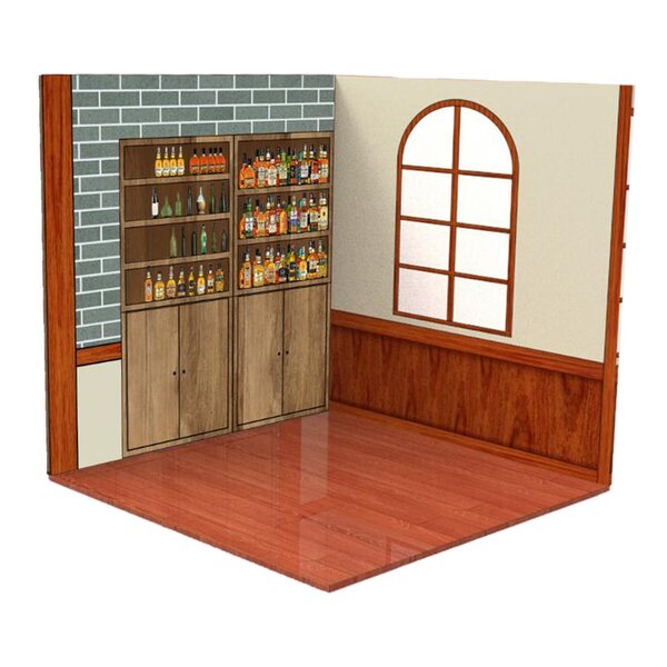 Sfondo modello scena 1:12 per esposizione figure e modellini matrimonio