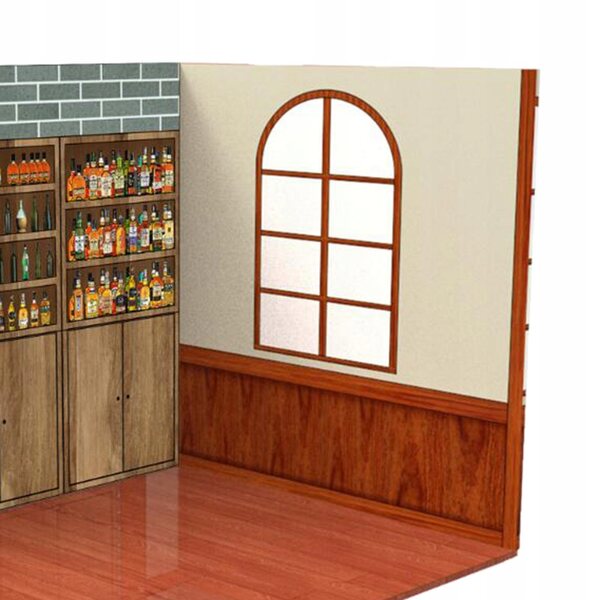 Sfondo modello scena 1:12 per esposizione figure e modellini matrimonio