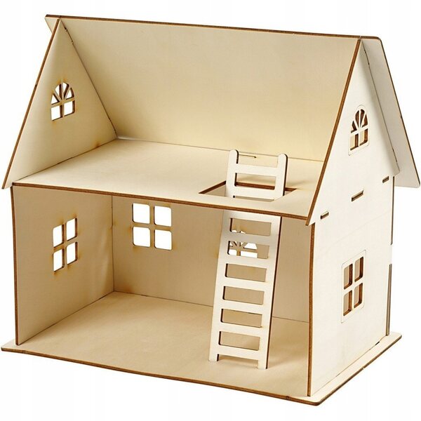 Dollhouse fai-da-te in compensato per bambini e appassionati di miniature