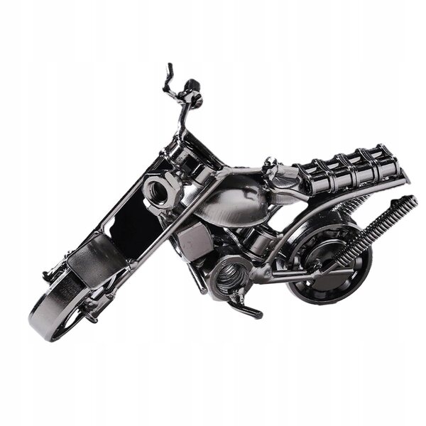 Metallisches dekoratives Motorradmodell 14x7x6 cm im Retro-Stil