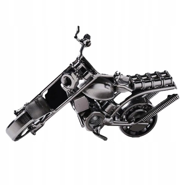 Metallisches dekoratives Motorradmodell 14x7x6 cm im Retro-Stil