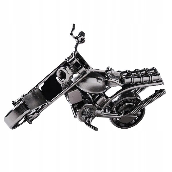 Metallisches dekoratives Motorradmodell 14x7x6 cm im Retro-Stil