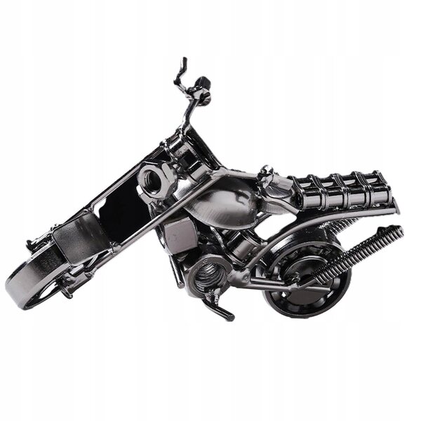 Metallisches dekoratives Motorradmodell 14x7x6 cm im Retro-Stil