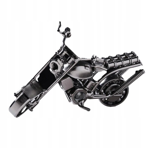 Metallisches dekoratives Motorradmodell 14x7x6 cm im Retro-Stil