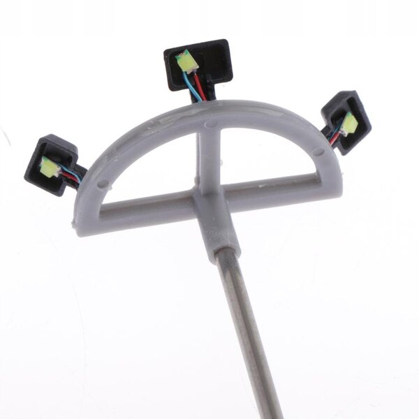 Set 5 luci stradali LED modello treno scala 1:87 HO per miniature paesaggi