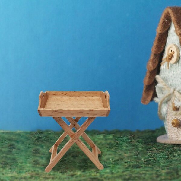 1:12 Mini-Obstständer aus Holz für Puppenhausdekoration