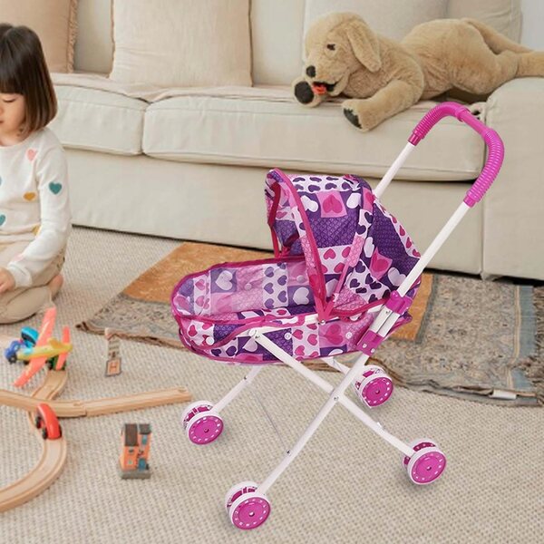 Passeggino per Bambole Gioco di Ruolo Bambini 3+ Simulazione Realistica
