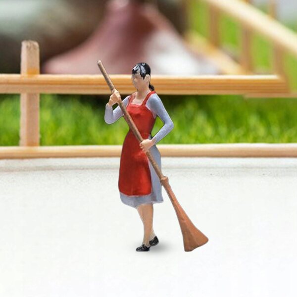 Miniatura Figura Donna in Resina 1:64 per Scena, Modellismo e Decorazione