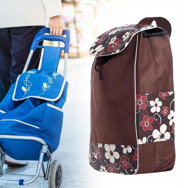 Torba impermeabile di ricambio in tessuto Oxford per carrello della spesa, capiente e resistente
