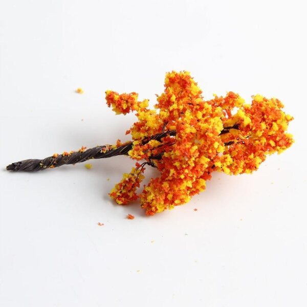 Lot de 5 arbres à modeler à fleurs rouges en fer 9 cm pour paysages et dioramas