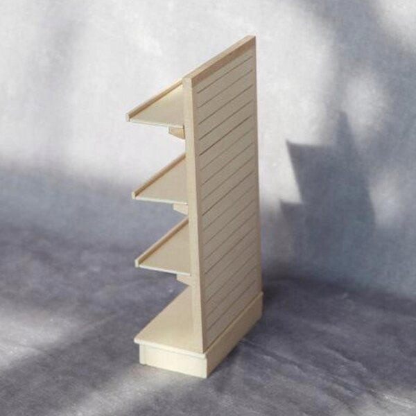Stojak in legno per casa delle bambole 1:12, mini mensola per cucina e arredamento