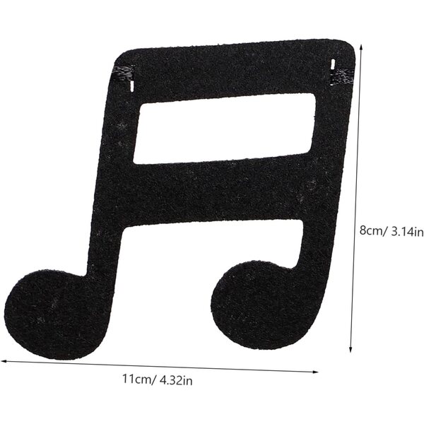 Striscione Decorativo con Note Musicali e Chitarra per Feste e Concerti HOODANCOS