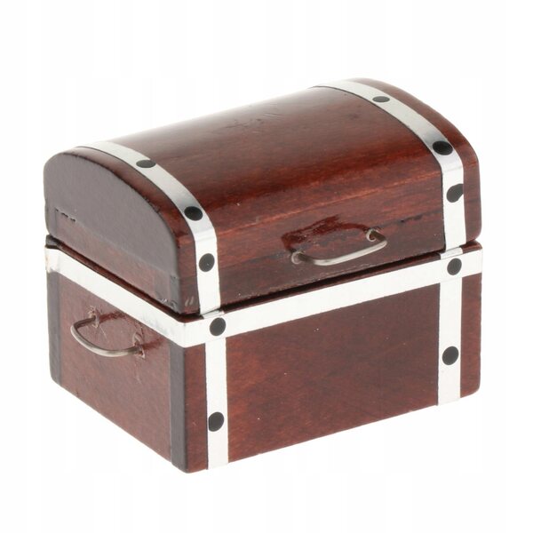 Miniatura Organizer in Legno per Gioielli 1/12 Stile Retrò Vintage per Bambole