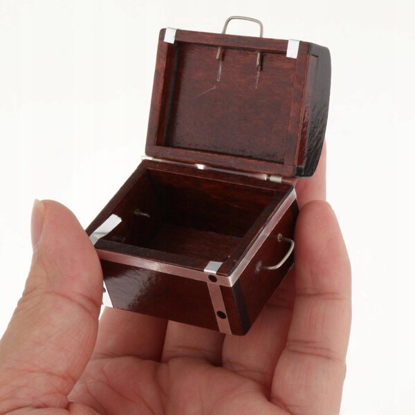 Miniatuur houten sieraden organisator 1/12 Retro Vintage stijl voor poppen