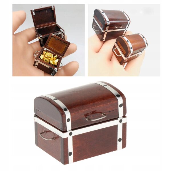 Miniatuur houten sieraden organisator 1/12 Retro Vintage stijl voor poppen