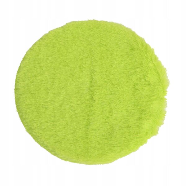 Mini tappeto in peluche verde per casa delle bambole in scala 1:12, diametro 12 cm