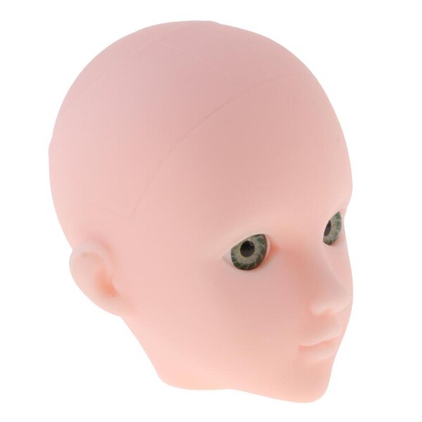 1/6 Puppenkopf mit grünen Augen ohne Make-up für BJD anpassbar