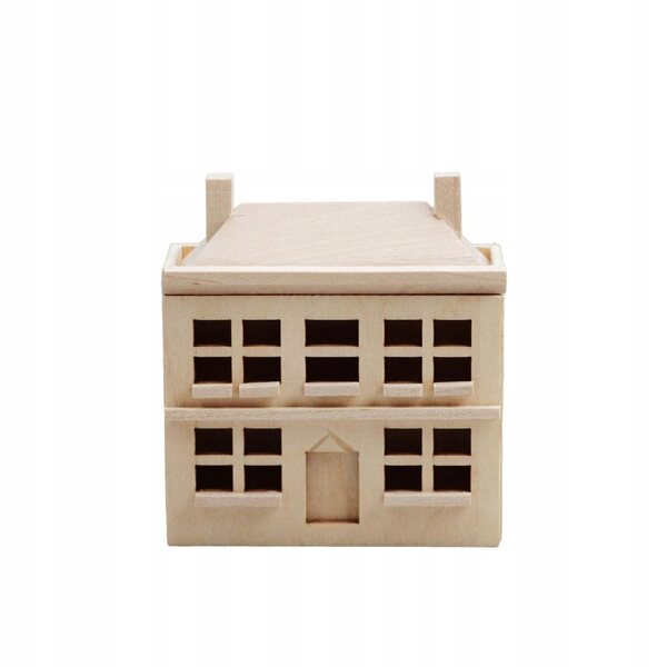 Dollhouse Villa House in Legno 1:12, Casa Miniatura Artigianale da Decorare