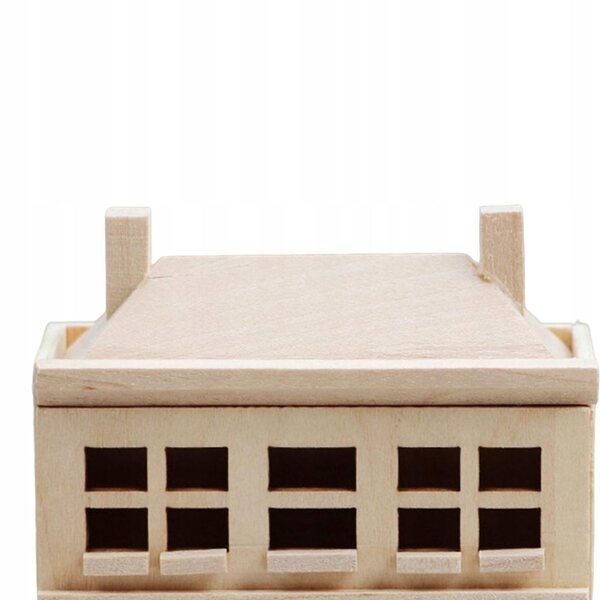 Dollhouse Villa House in Legno 1:12, Casa Miniatura Artigianale da Decorare