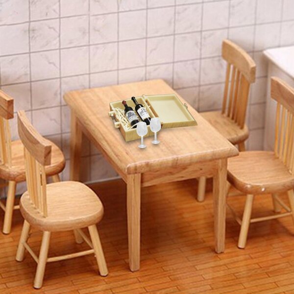 1:12 Puppenhaus-Miniaturzubehör aus Holz mit feinen Details