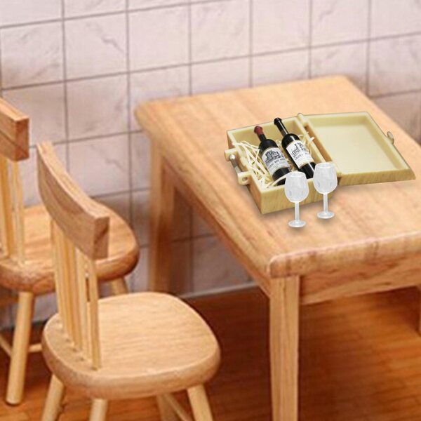 1:12 Puppenhaus-Miniaturzubehör aus Holz mit feinen Details