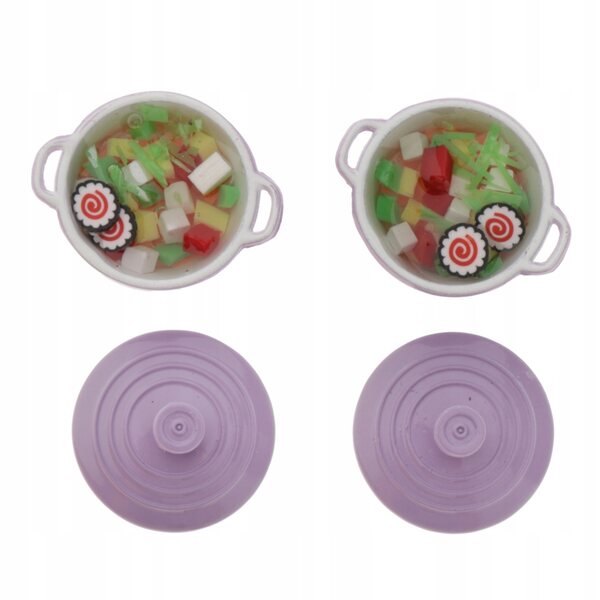 Mini Garnek Fioletowy 1/12 per Dollhouse - Accessorio Cucina Miniatura