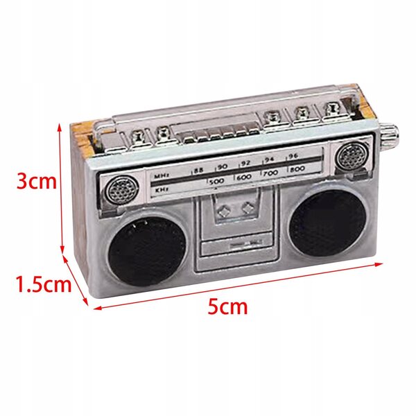 Śliczne 1/12 Radio Sceneria Miniaturowe meble,Doll House Life Wood