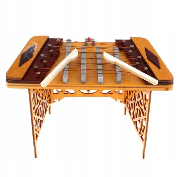 Modello realistico di cimbalom cinese in metallo 1/6 per figure da 12 pollici