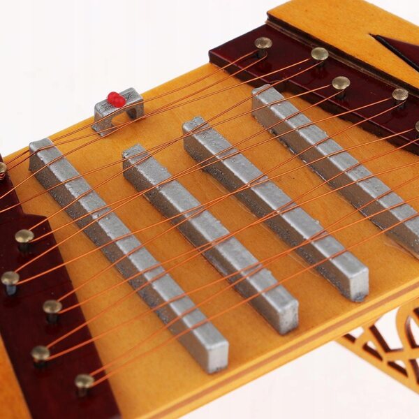 Modello realistico di cimbalom cinese in metallo 1/6 per figure da 12 pollici