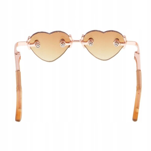 1/3 BJD Gold Leg No Frame Heart Glasses Eyewear Okulary przeciwsłoneczne dla SD AS DZ DOA