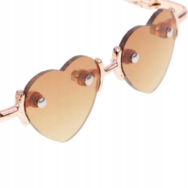1/3 BJD Gold Leg No Frame Heart Glasses Eyewear Okulary przeciwsłoneczne dla SD AS DZ DOA