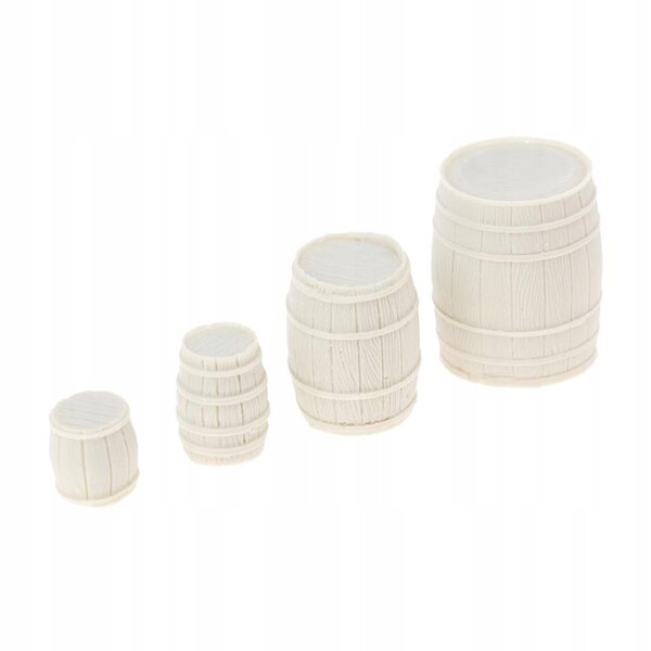 Set 4 Miniature Casse Resinato non Verniciato Scala 1:35 per Modellismo