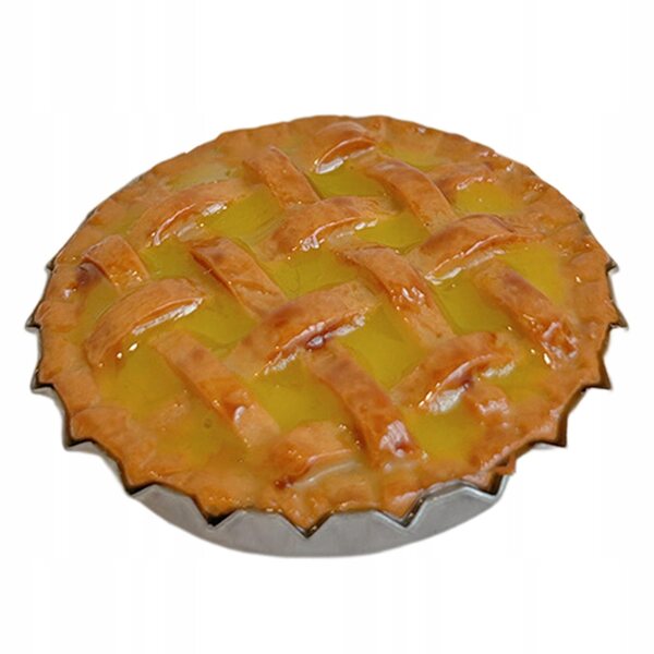 Miniatura dolce applepie in resina per casa delle bambole scala 1/6 1/12 gialla