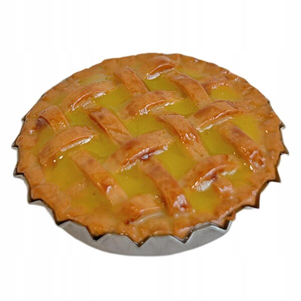 Miniatura dolce applepie in resina per casa delle bambole scala 1/6 1/12 gialla