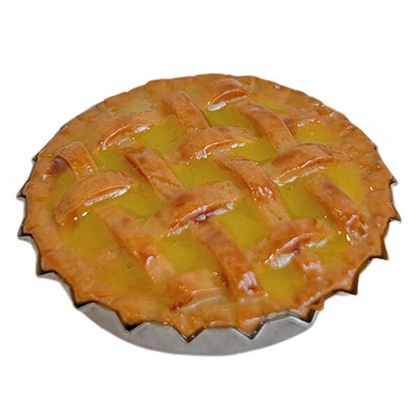 Miniatura dolce applepie in resina per casa delle bambole scala 1/6 1/12 gialla