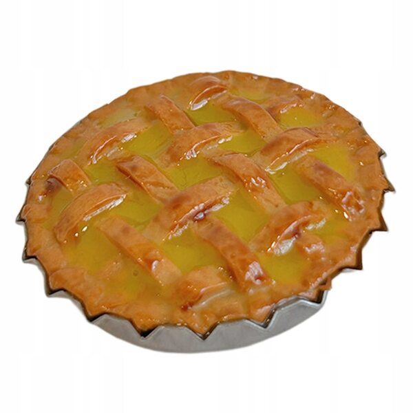 Miniatura dolce applepie in resina per casa delle bambole scala 1/6 1/12 gialla