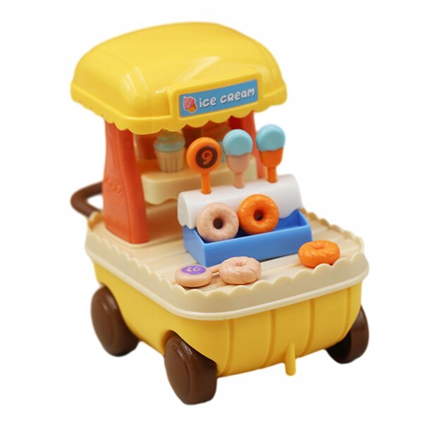 Miniatur-Süßwarenwagen 1:12 für Puppenhaus und Spielszene