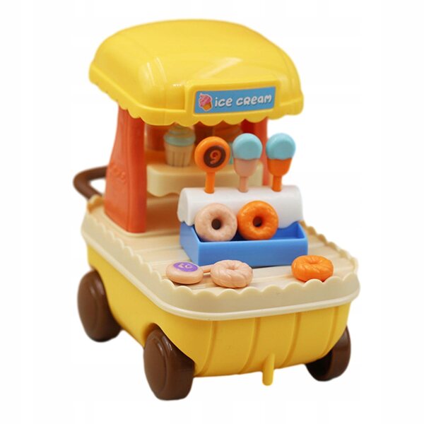 Miniatur-Süßwarenwagen 1:12 für Puppenhaus und Spielszene