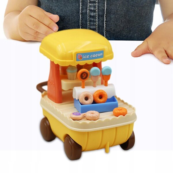 Miniatur-Süßwarenwagen 1:12 für Puppenhaus und Spielszene