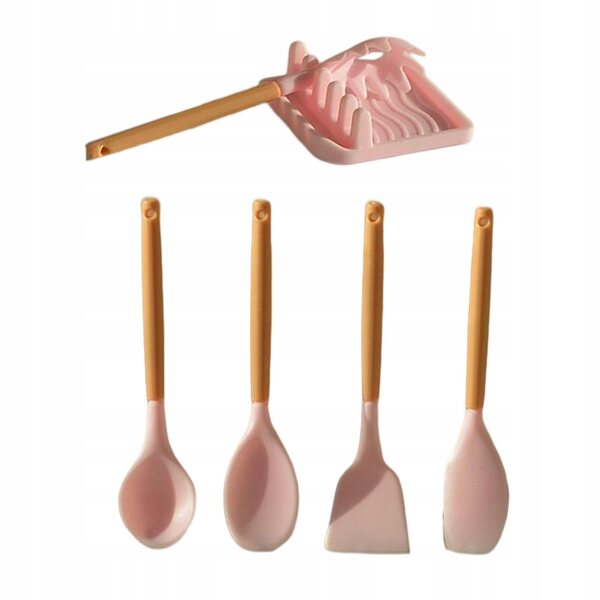 1:6 Puppenhaus-Miniatur-Küchenutensilien-Set mit Zubehör, Rosa
