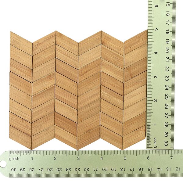 Set 24 tavole in bambù per pavimenti di case delle bambole 1:12 senza vernice