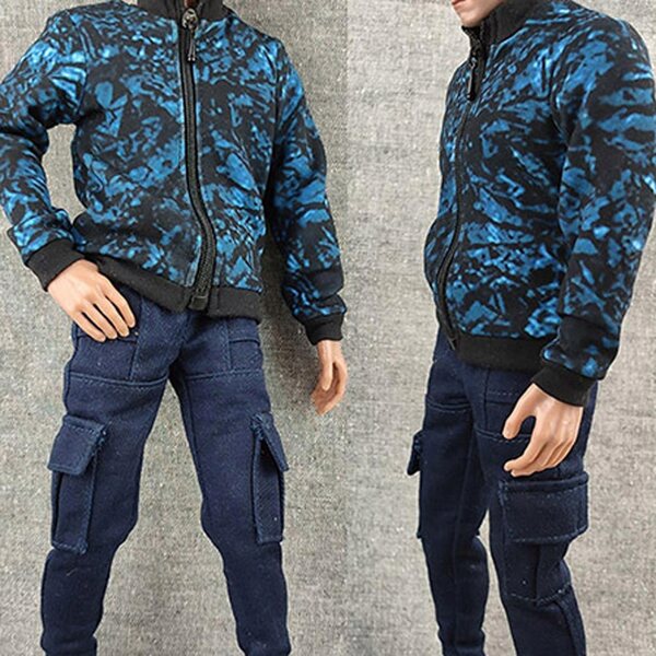 Bedruckte Jacke für 1:6-Soldaten für 12-Zoll-Puppen aus hochwertigem Stoff